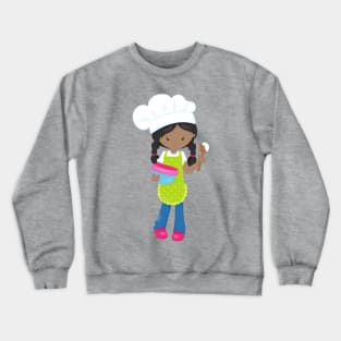 African American Girl, Baking, Baker, Bakery Crewneck Sweatshirt